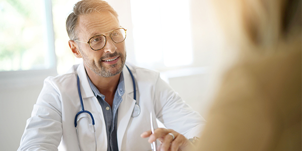 Doctor consulting with a patient