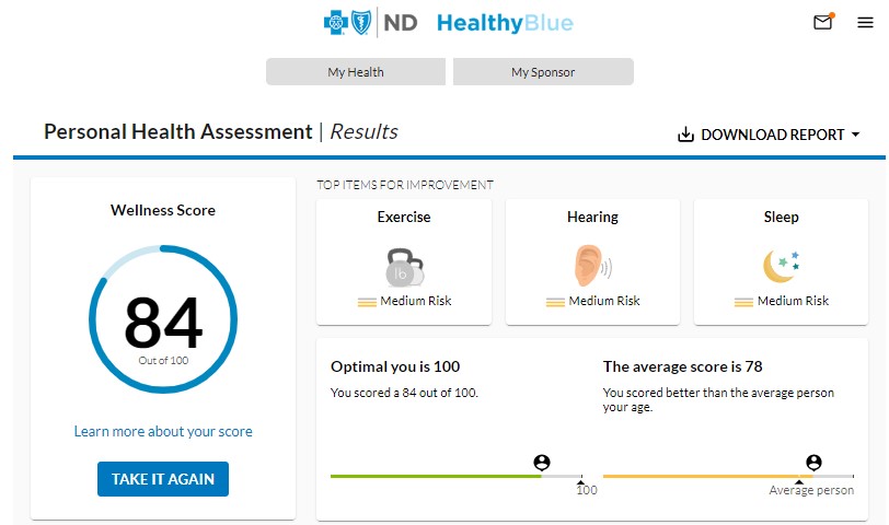 Screenshot of user logging in to the online member services portal.