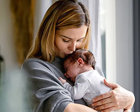 Mom and baby