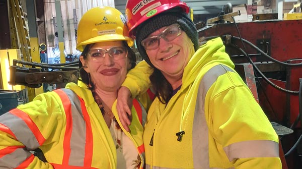 TrueNorth Steel team members women in construction