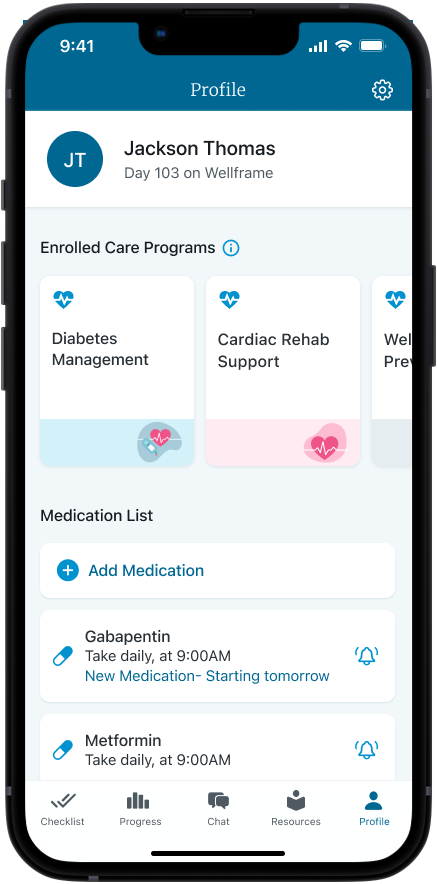 User profile on the BCBSND Care Connect app