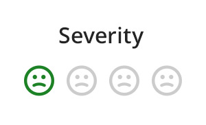 Severity icon 1 out of 4