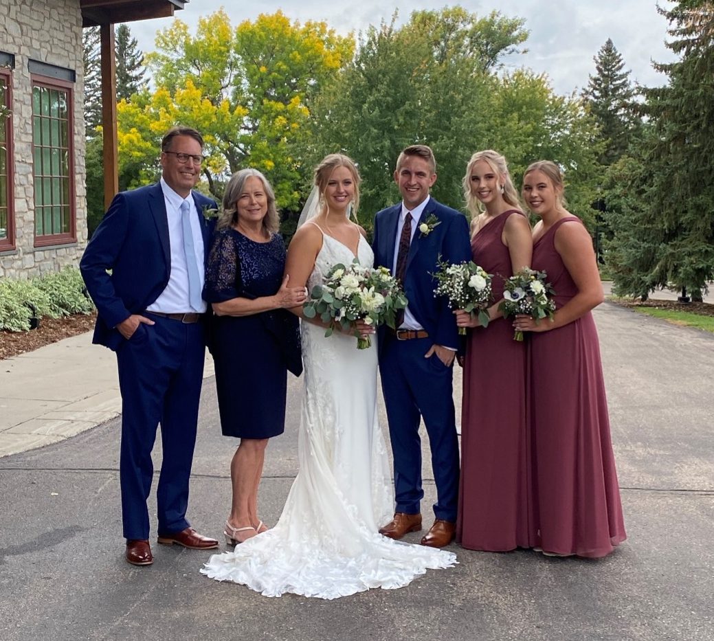 Pete Seljevold and family at his daughter Kylee's wedding in October 2021.