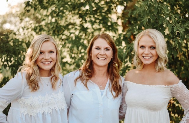 Katie Cariveau and her two daughters