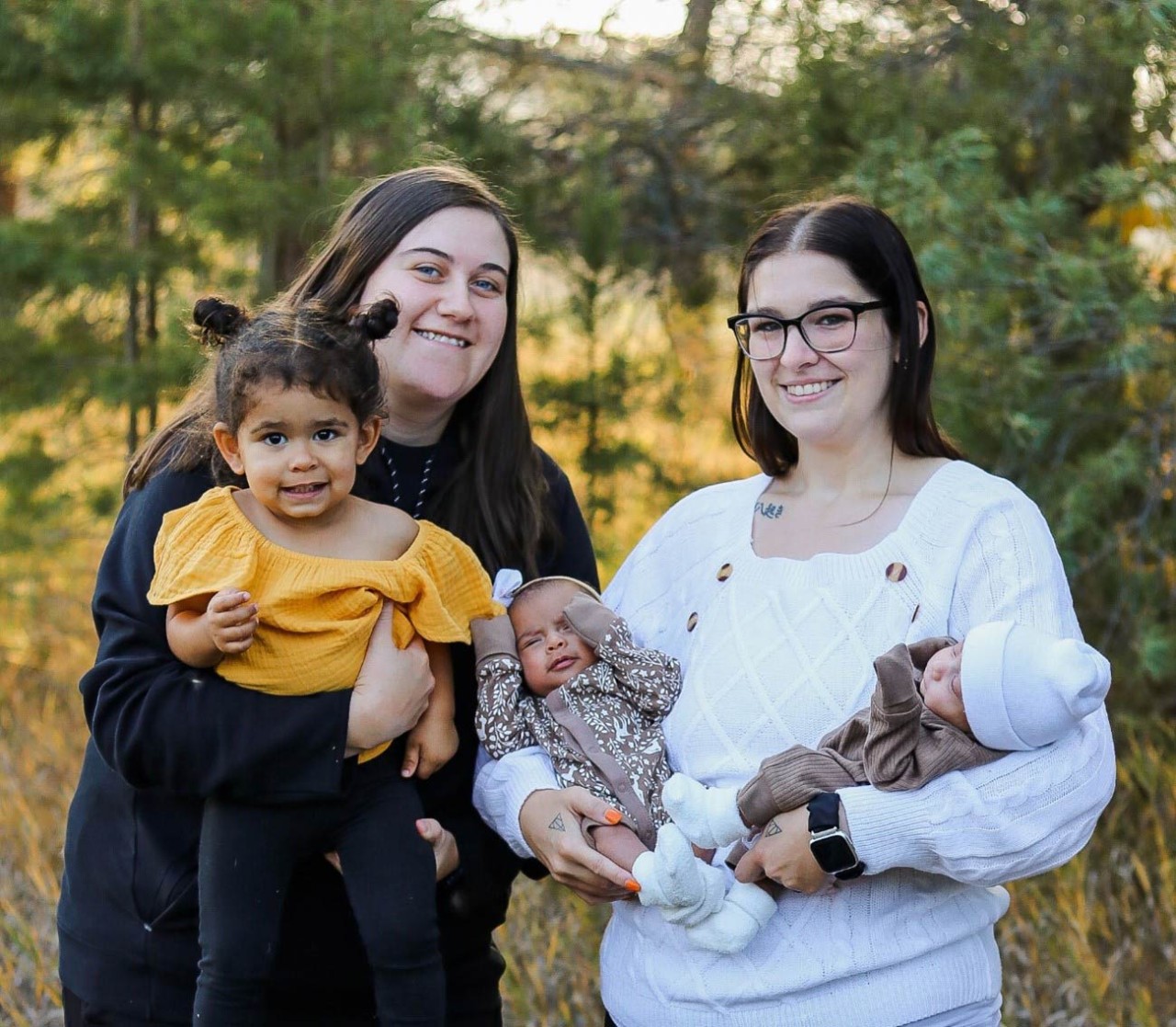 BCBSND employee, Bree Blue, and her family.