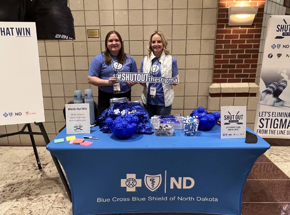 Shut out the Stigma table at hockey game
