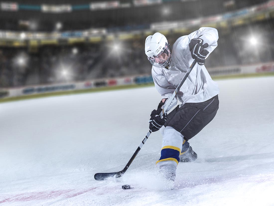 ice hockey player in action