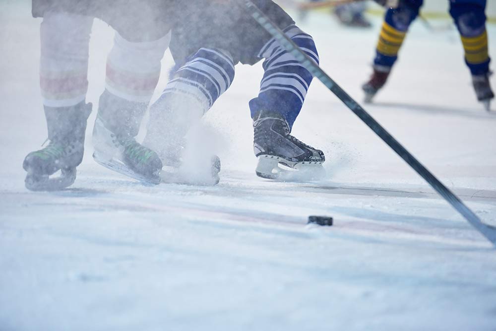 ice hockey player in action