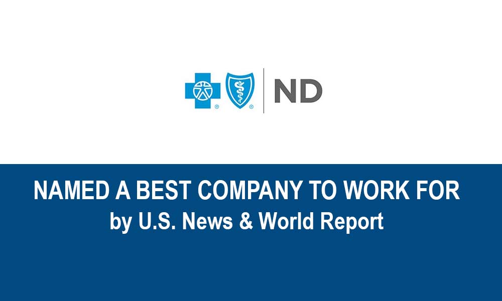 BCBSND named a best company to work for by U.S. News & World Report