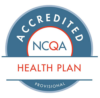 NCQA Accredited Health Plan provisional seal