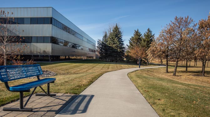 Exterior photo of the BCBSND Fargo office.