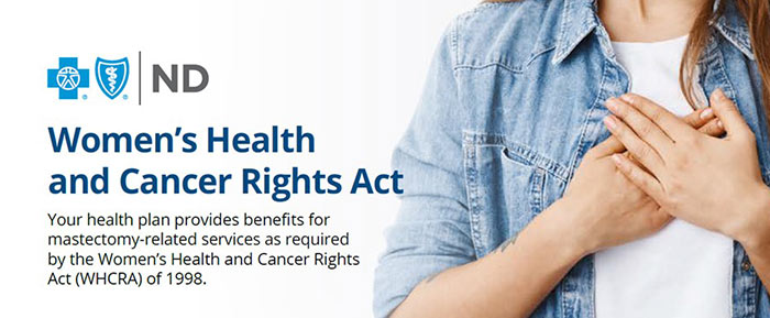 Women's Health and Cancer Rights Act postcard