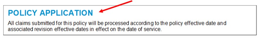 Policy Application screenshot