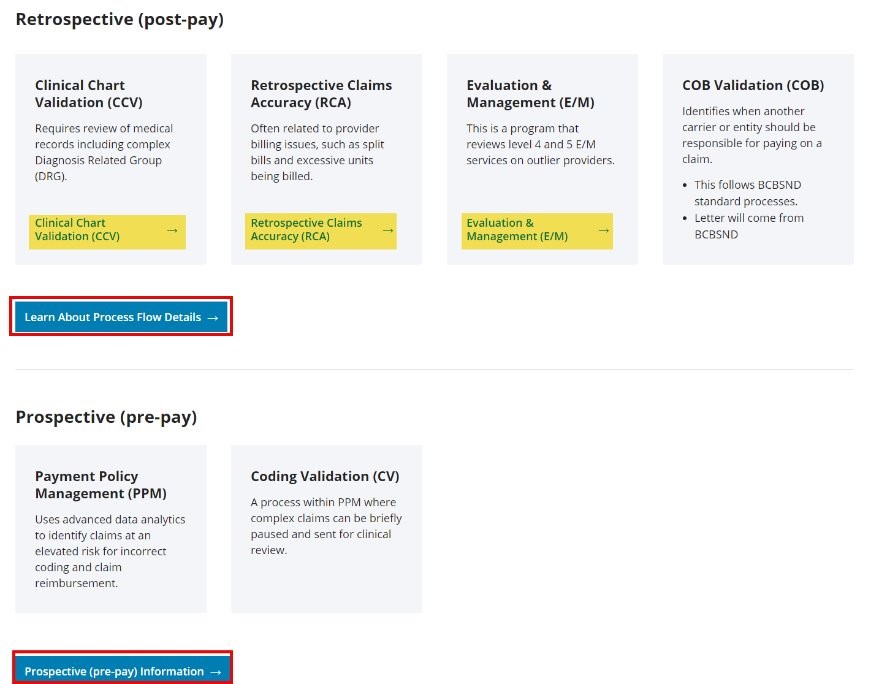 Payment Integrity Program web page